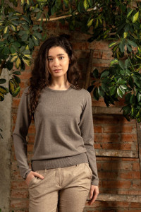 Bluza dama Tricotata Hermina, Pulover ML153 MARO Deschis