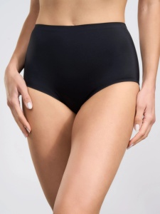 Chiloti Modelatori SPIMAN, Clasic, din Microfibra Subtire, Talie Inalta 3151 NEGRU