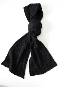 Fular Dama HERMINA, Tricotat, DUNAREA Blue - Navy - Img 2