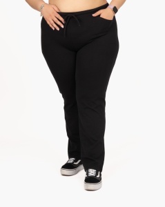 P.2006 Negru, Pantaloni Trening Dama KNOX, EXTRA LARGE, Primavara - Vara - Img 1