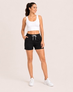P.2040 Negru, PantalonI dama Knox , scurti