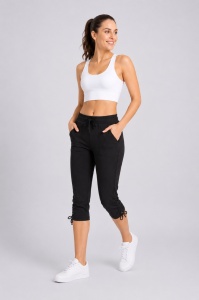 P.2246 NEGRU, Pantaloni Trening Dama KNOX 3/4