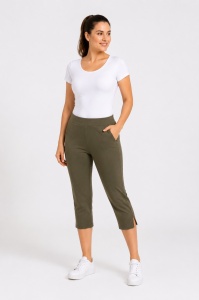 P.2247 KAKI, Pantaloni Dama Casual KNOX 3/4 - Img 2
