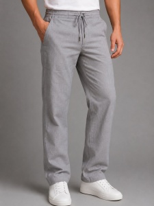 Pantaloni Barbati ARES, Casual - Comfort Fit, cu IN, LR13-102 GRI Deschis