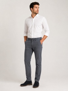 Pantaloni Barbati Smart Casual ARMANDO TORRE, din Bumbac, Lungi, Gri