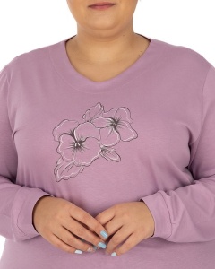 Pij.2250 LILLA, Pijama Dama Knox, EXTRA LARGE - Img 3
