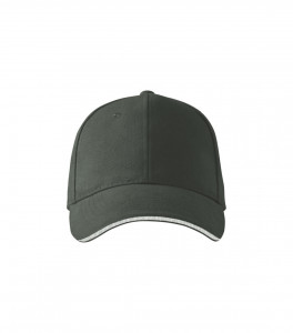 Sapca Unisex Malfini SANDWICH 6P 306, GRI Deschis - Img 3