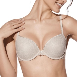 Sutien SELENE cu Push-UP model SONIA - Tierra-Bej - Img 1