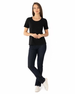 T.2500 Negru, Tricou Dama KNOX, CLASIC - Img 4