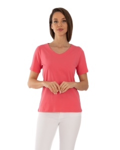 T.2977 ROZ-Coral, Tricou Dama KNOX, Clasic