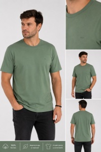 T.4500 KAKI, Tricou Barbati KNOX, Clasic - Img 3