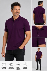 T.4510.Pruna, Tricou Barbati Knox Polo Pique Clasic - Img 6