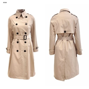 Trench Dama Bilpa, Impermeabil , 2 Randuri de Nasturi, BLUDEISE 81339A Bej (Primavara-Toaamna) - Img 2
