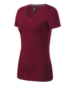Tricou Dama Malfini ACTION V-Neck 701 Bordo-Garmet