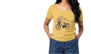 Tricou Dama TOROBISI TRICOTEX, cu Imprimeu, 1037 MUSTAR