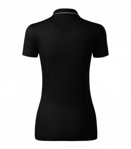 Tricou Polo Dama Malfini, din Bumbac Mercerizat, GRAND 269 Negru - Img 4