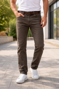 Blugi Barbati ARES, Bumbac Elasticizat, Comfort Fit, TR16-10 Maro