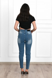 Blugi Dama Adrom, 6180-1302 Albastru Denim - Img 3
