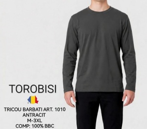 Bluza Barbati TOROBISI TRICOTEX, Clasic ML 1010 Gri Antracit