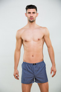 Boxer bărbătesc Mr.Big, din tesatura, cu Prohab, model 203 Albastru - Img 1