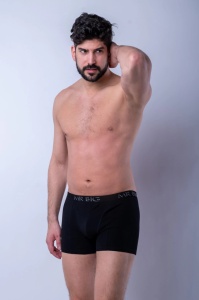 Boxer barbati Mr Big, Model 201 Negru, PLUS SIZE - Img 2