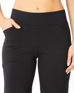 P.2202 Negru, Pantaloni Trening Dama KNOX, Clasic, Primavara - Vara - Img 3