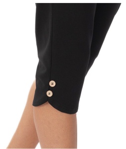 P.2249 NEGRU, Pantaloni Dama Casual KNOX 3/4 - Img 3