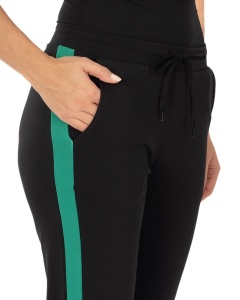 P.2269 Negru & Verde, Pantaloni Trening Dama KNOX, Tipar Conic - Img 3