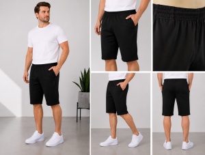 P.4015 NEGRU , Pantaloni Barbati, KNOX, 3/4 CLASIC - Img 5