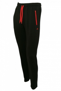  Pantaloni de Trening KNOX, MODERN FIT, cu fermoar la buzunar, P.4104 NEGRU & ROSU - Img 4