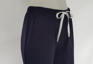 Pij.2220.2 Blue Floral, Pijama Damă Knox, tipar Clasic - Img 3