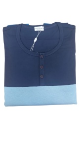 Pijama Barbati Soft&Seven by SOFIAMAN, Maneca Lunga, BASIC S31-097 Bleumarin - Img 3