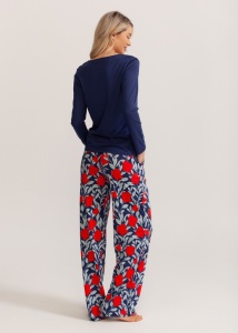 Pijama Dama Soft&Seven By Sofiaman, din Bambus, S21-146 Indigo - Img 2