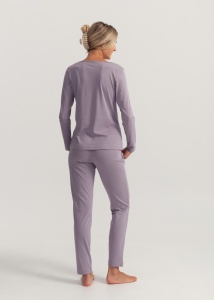 Pijama Dama Soft&Seven By Sofiaman, din Tencel, MARIA S21-123 LILA - Img 5