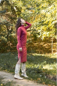 Pulover dama Hermina, Maleta Guler Roll ML132 SIENA - Img 2