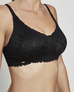 Sutien SELMARK, Dantelat cu Cupa Buretata, Fara Sarma 10910 Negru - Img 3