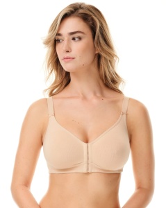 SUTIEN SPIMAN, Clasic din Bumbac, Fara Armatura, cu Inchidere Frontala, 2436 NUDO