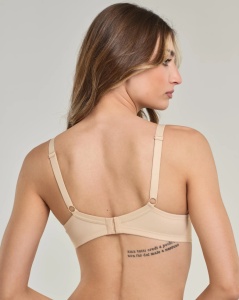 SUTIEN SPIMAN, din Microfibra Elastica, cu Armătură si Tiul, 451- NUDO - Img 4