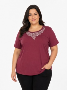 T.2960 PLAMANIU, Tricou Dama KNOX, Extra-Large