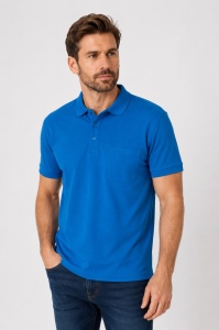 T.4511 Royal, Tricou Knox Polo Pique Clasic cu Buzunar