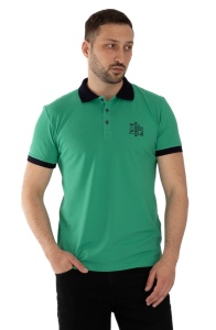T.4552 VERDE IARBA, Tricou Barbati KNOX Polo Pique