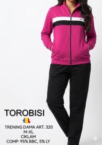 Trening Dama Torobisi Tricotex, Tipar Clasic 320 SICLAM - Img 2