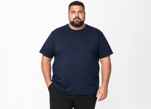 Tricou Barbati TOROBISI TRICOTEX, Plus Size MS 12 BLEUMARIN
