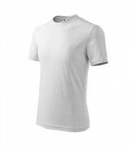 Tricou copii Malfini Clasic 100 Alb - Img 3