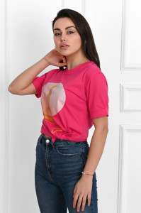 Tricou dama Adrom 1490-23 EIFFEL, Fucsia - Img 2