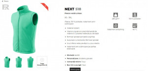 Vesta Polar UNISEX Malfini NEXT 518 Gri Metalic - Img 5