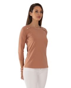 B.2343 Cappucino, Bluza dama Knox, Maneca 3/4 - Img 2
