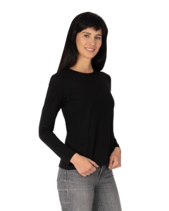 B.2401 Negru, Bluza dama Knox maneca lunga - Img 3