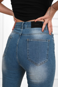 Blugi Dama Adrom, 6180-1302 Albastru Denim - Img 4