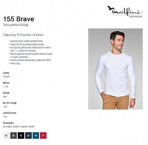 Bluza Barbati Malfini BRAVE 155 Antracit - Img 4